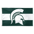 Michigan State Spartans Striped Team Flag - Deluxe 3' x 5'
