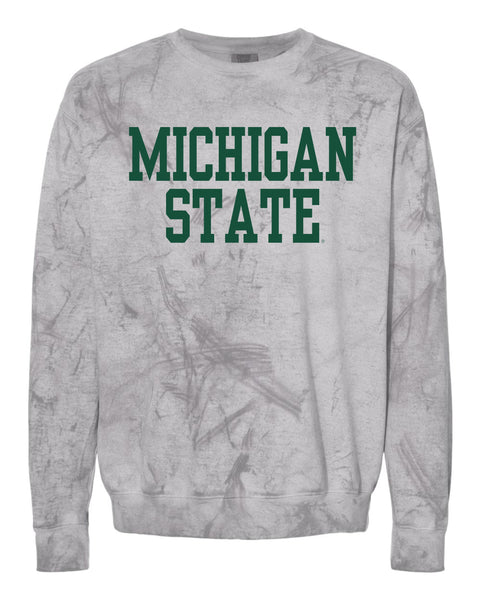 Michigan State University Spartans Comfort Colors Colorblast Crewneck Sweatshirt