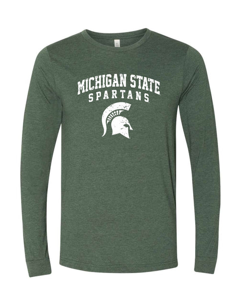 Michigan State University Spartans Bella+Canvas Lightweight Ring Spun Long Sleeve Tee