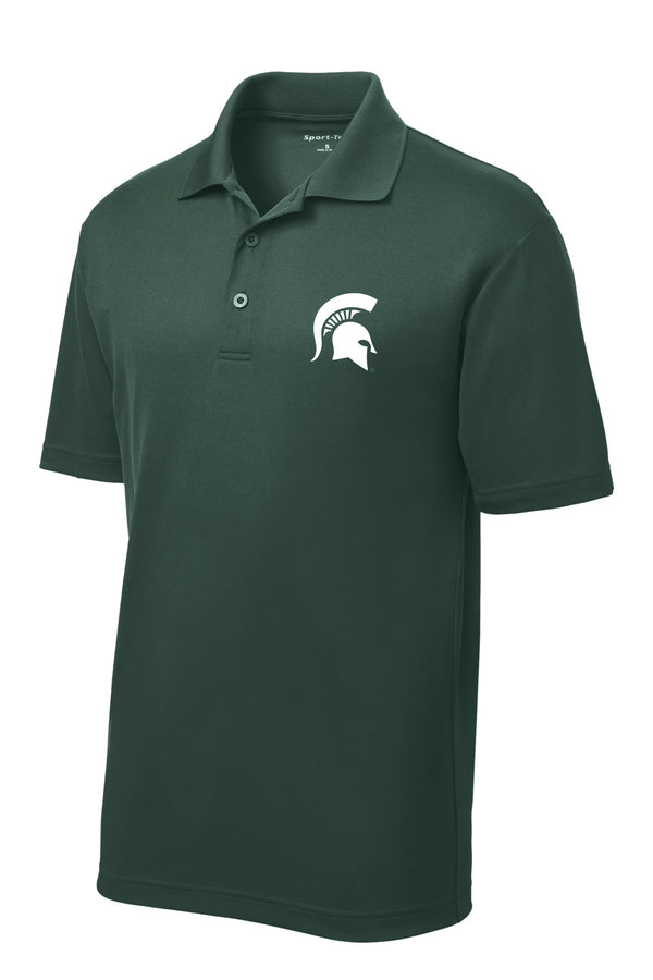 Michigan State University Spartans RacerMesh Embroidered Polo on