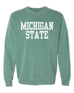 Michigan State University Spartans Comfort Colors Crewneck Sweatshirt