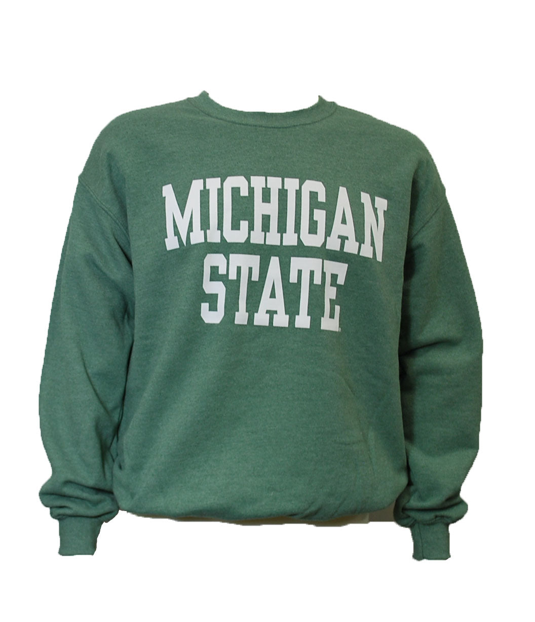 Green Forester Heather Green Crew Neck Sweatshirt L00540 Crew