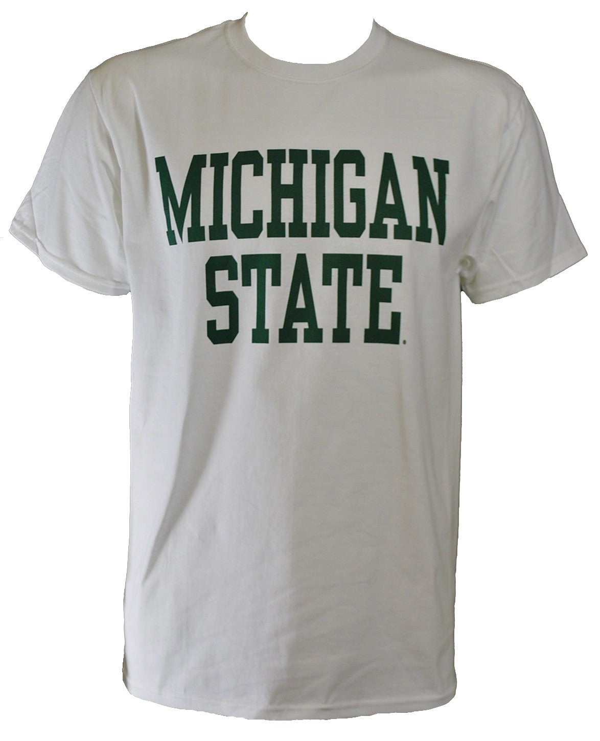michigan state fan gear Michigan State T-Shirt- Block Medium / White