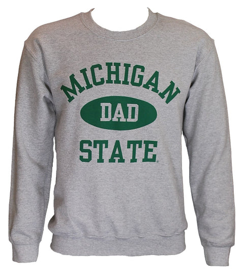MICHIGAN STATE GREY DAD CREWNECK