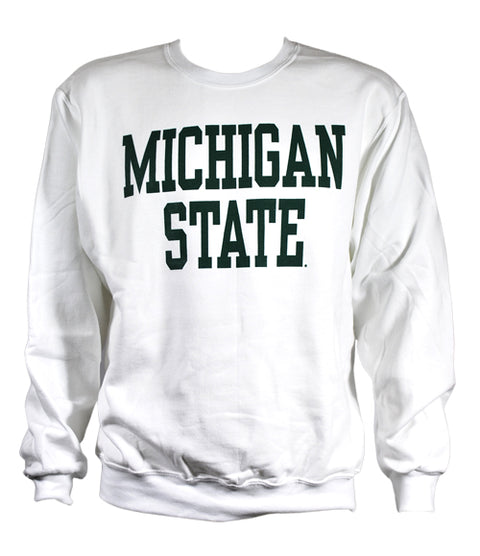 MICHIGAN STATE WHITE CREWNECK SWEATSHIRT
