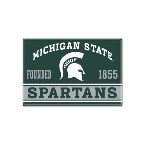 Michigan State University Spartans Metal Magnet 2.5" x 3.5"