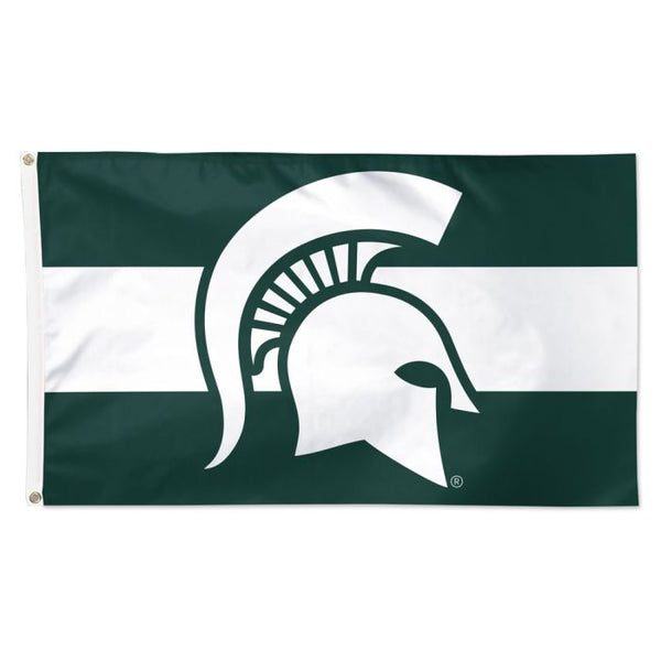 Michigan State Spartans Striped Team Flag - Deluxe 3' x 5'