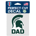 Michigan State University Spartans DAD Perfect Cut Decal 4" x 4"