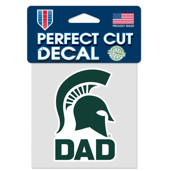 Michigan State University Spartans DAD Perfect Cut Decal 4" x 4"