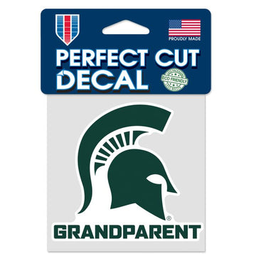 Michigan State Spartans GRANDPARENT Perfect Cut Decal 4" x 4"