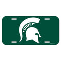 Michigan State Spartans License Plate Sparty Head Design