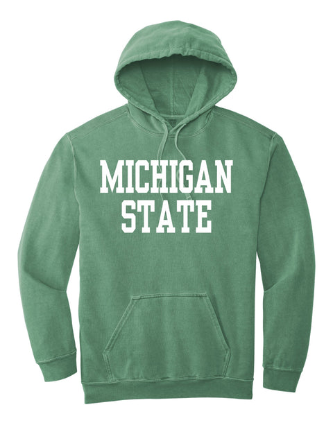 Michigan State University Comfort Colors Ring Spun Hooded Sweatshirt