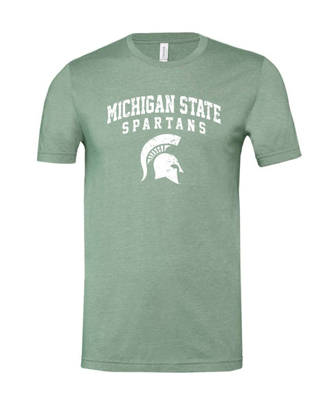 Michigan State University Spartans Bella+Canvas Ring-Spung Lightweight Ultra-Soft T-Shirt