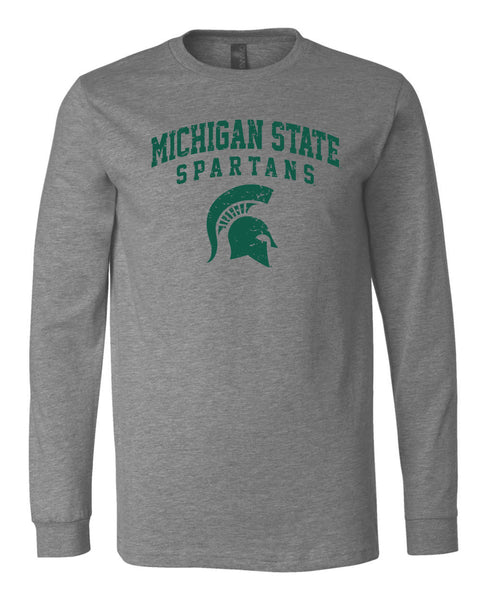 Michigan State University Spartans Bella+Canvas Lightweight Ring Spun Long Sleeve Tee