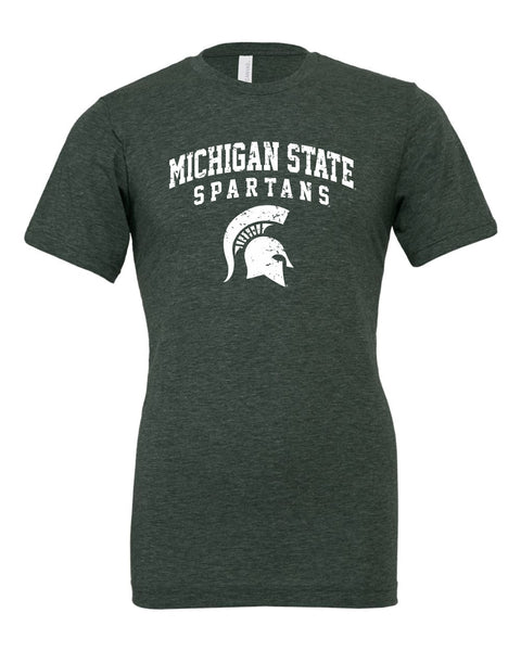 Michigan State University Spartans Bella+Canvas Ring-Spung Lightweight Ultra-Soft T-Shirt