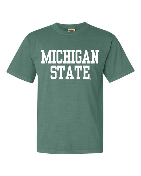 Michigan State University Comfort Colors Garment Dyed Heavyweight Short Sleeve Tee