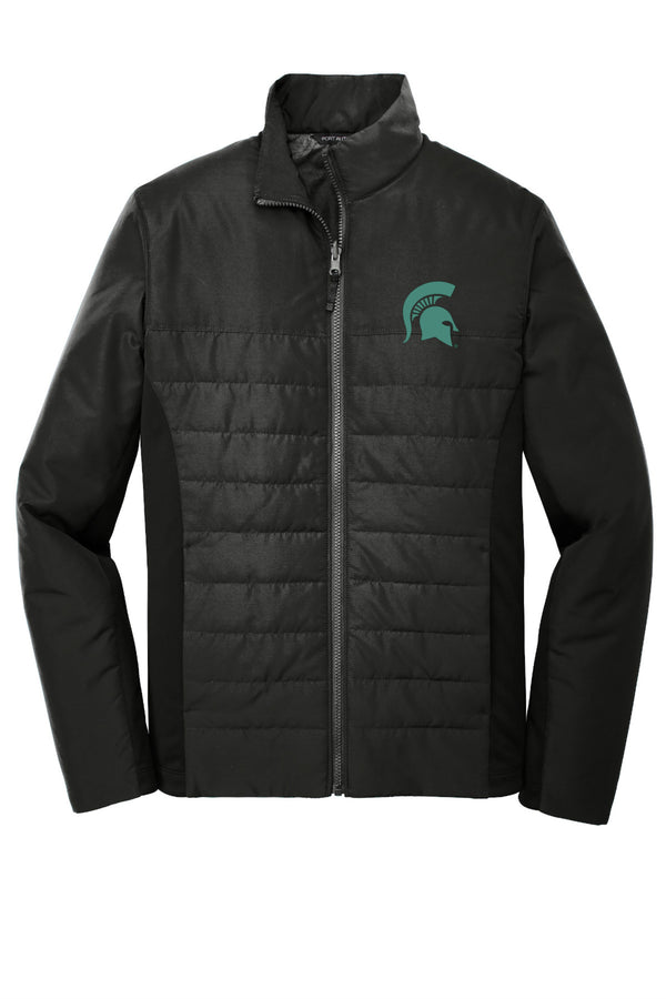 Michigan State University Spartans Embroidered Men's Quilted Insulated Jacket