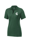 Michigan State University Spartans Ladies Contender Heathered Embroidered Polo