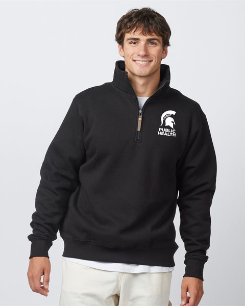 MSU PUBLIC HEALTH Adult Quarter Zip Fleece Pullover
