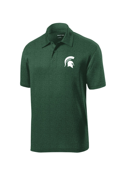 Michigan State University Spartans Men's Contender Heathered Embroidered Polo