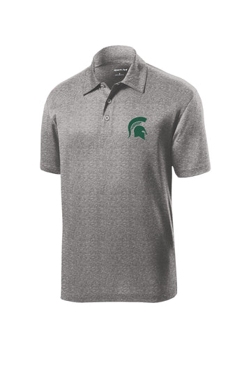 Michigan State University Spartans Men's Contender Heathered Embroidered Polo