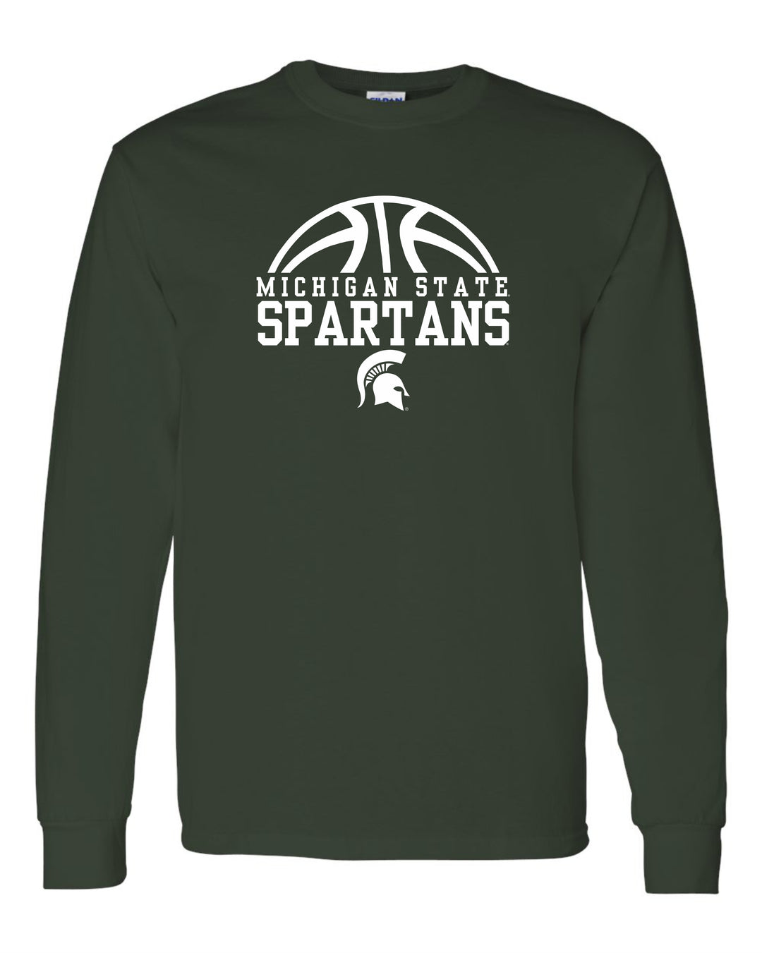 Michigan State University Spartans Basketball Long Sleeve T-Shirt ...