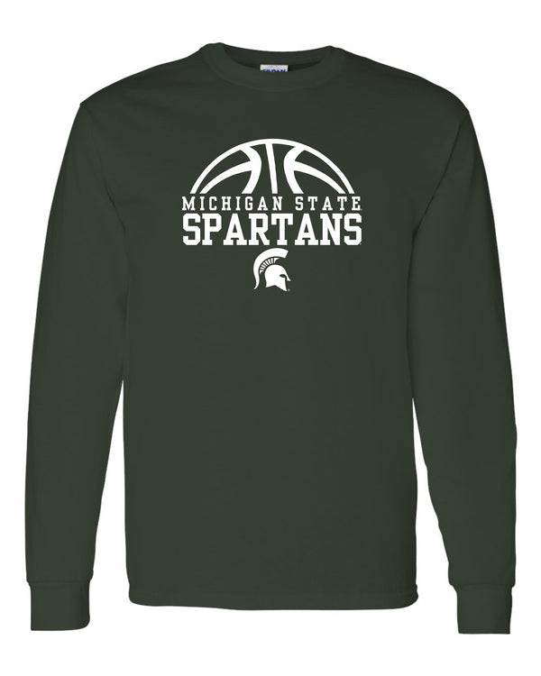Michigan State University Spartans Basketball Long Sleeve T-Shirt