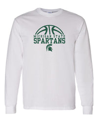 Michigan State University Spartans Basketball Long Sleeve T-Shirt