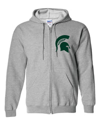 Michigan State University Spartans Full Zipper Hooded Sweatshirt