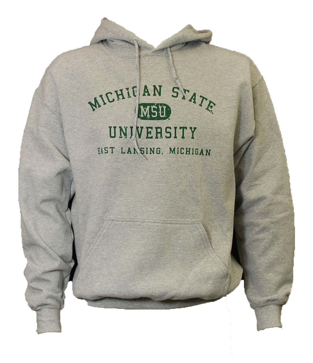 Michigan State University Spartans Hooded Sweatshirt with East Lansin