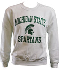 MICHIGAN STATE SPARTANS WHITE CREWNECK SWEATSHIRT