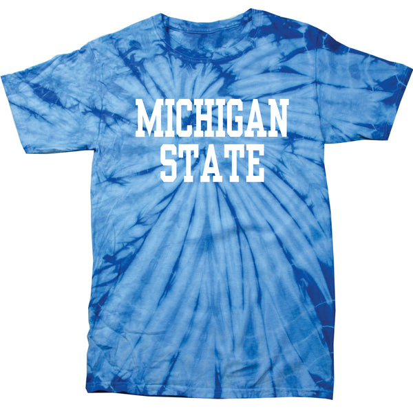 Michigan State University Spartans Spider Tie Dye Design T-Shirt (Assorted Colors)