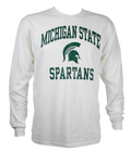 Michigan State University Spartans Sparty Head Spartan Helmet Design Long Sleeve T-Shirt