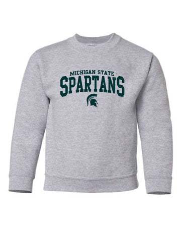 Michigan State University Spartans Design Youth Crewneck Sweatshirt