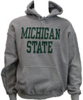 Michigan State University Spartans Block Design Heavy Weight Hooded Sweatshirt (Classic Colors)