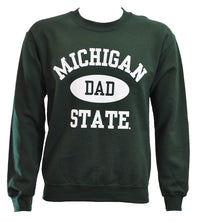 MICHIGAN STATE FOREST GREEN DAD CREWNECK