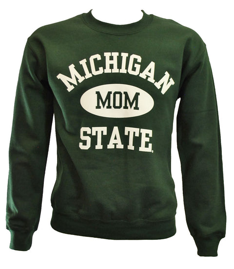 MICHIGAN STATE FOREST GREEN MOM CREWNECK