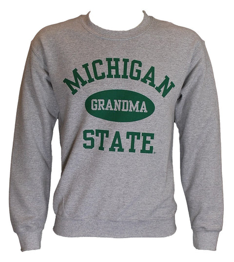 MICHIGAN STATE GREY GRANDMA CREWNECK