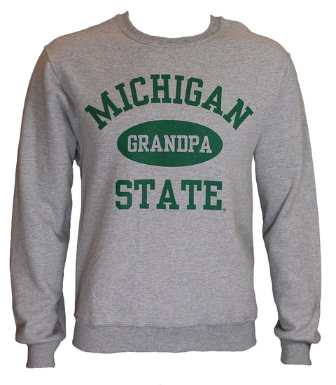 MICHIGAN STATE GREY GRANDPA CREWNECK