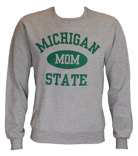 MICHIGAN STATE GREY MOM CREWNECK