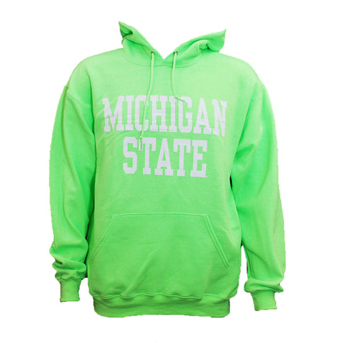 MICHIGAN STATE HOODIE NEON GREEN