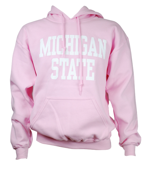 Michigan State University Spartans Block Design Hooded Sweatshirt Assorted Colors